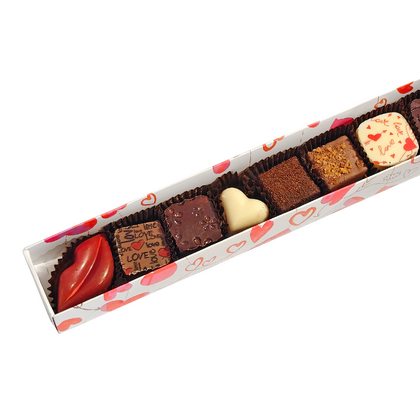 Кутия с 9 бонбона микс - ''Целувка''