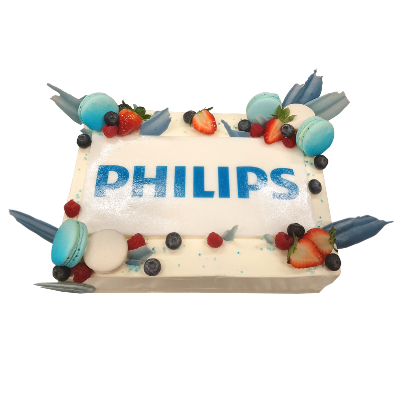 Торта с лого "Philips"