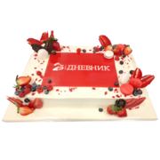 Торта с лого "Дневник"