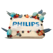 Торта с лого "Philips"