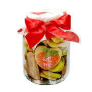 Буркан сладки микс с една рисувана сладка