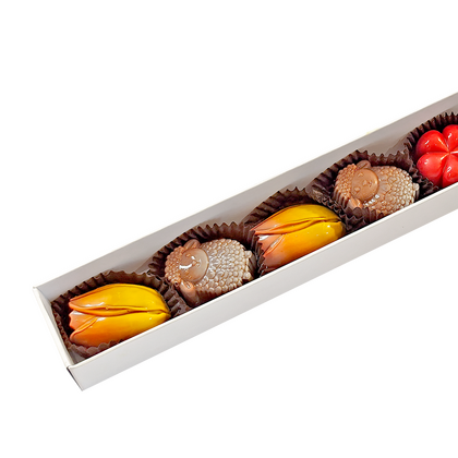 Кутия с дизайнерски бонбони 7 броя