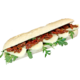 Сандвич бяла багета с моцарела и сушени домати