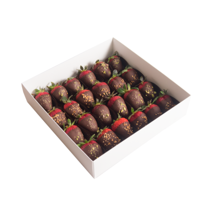 Кутия ошоколадени ягоди веган 24 бр.