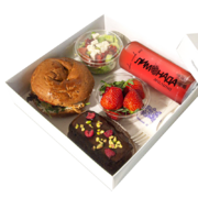 Сет обяд с диетичен бейгъл с пилешко филе