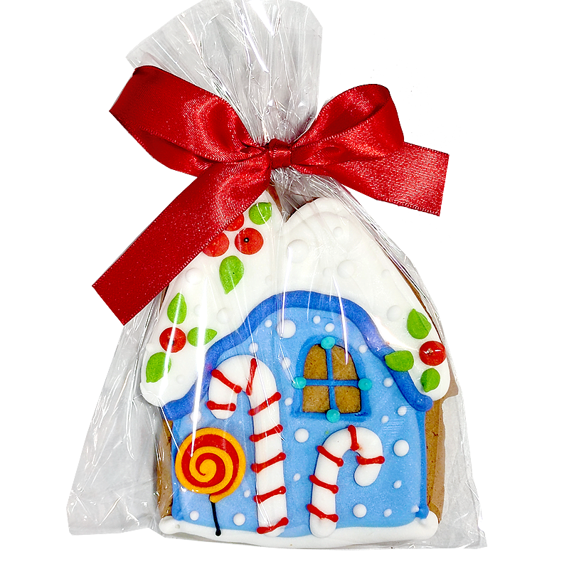 Рисувана меденка Коледна къща | 100 грама сладки