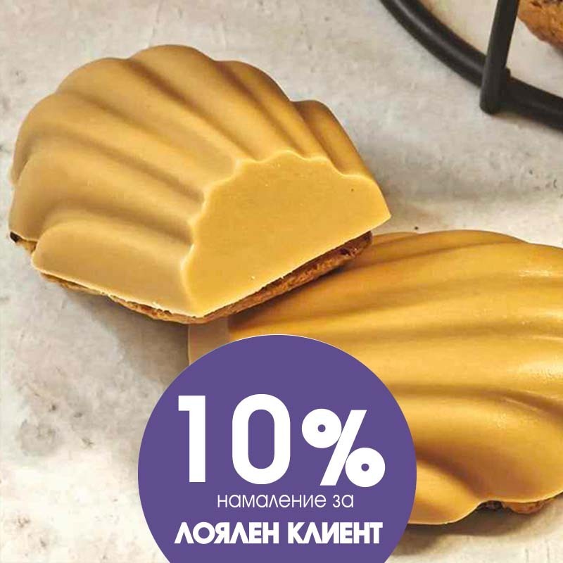 Мадлени с с карамел и шоколад