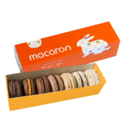 Кутия макарони шоколадов микс 7 бр.