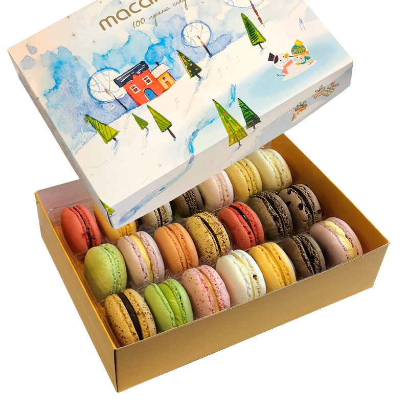 Кутия с 21 макарона