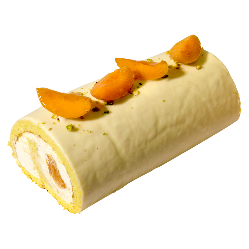 Руло с маскарпоне, шамфъстък и кайсии