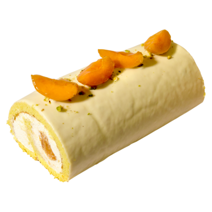 Руло с маскарпоне, шамфъстък и кайсии