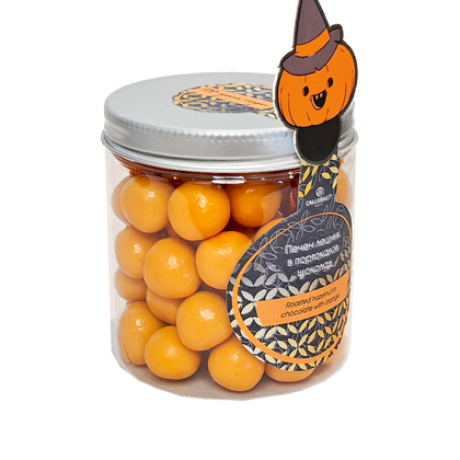 Печен лешник в портокалов шоколад