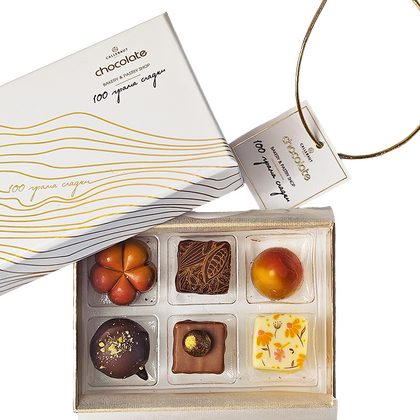 Кутия 6 бонбона - ''Callebaut'' премиум