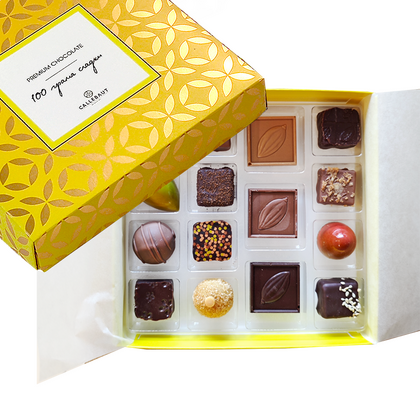 Кутия с 15 бонбона микс Премиум шоколад