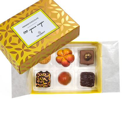 Кутия с 6 бонбона микс Премиум шоколад