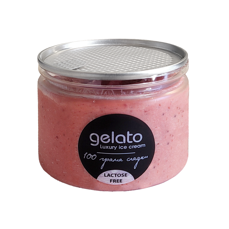 Джелато Горска ягода, без лактоза