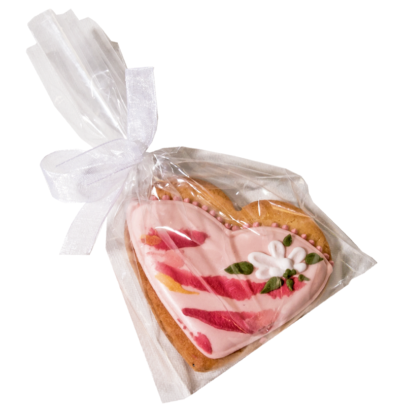 Рисувана маслена сладка Сърце