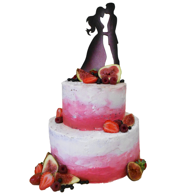 Сватбена с декорация влюбени двама