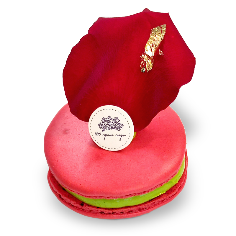 Mакарон пистачо и малини