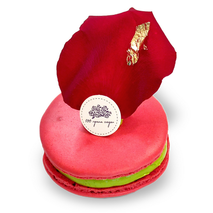 Mакарон пистачо и малини