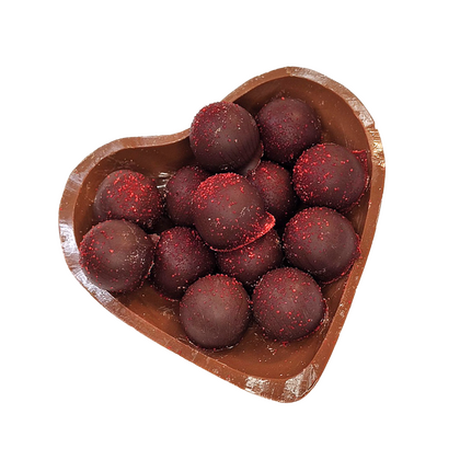 Шоколадово сърце с трюфели