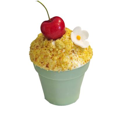 Саксийка с вишни и маскарпоне