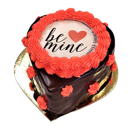 Торта "Огън от любов"  шоколадов мус с натурален ганаш и пистачо за двама