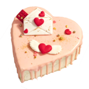 Торта сърце рафаело с ягоди