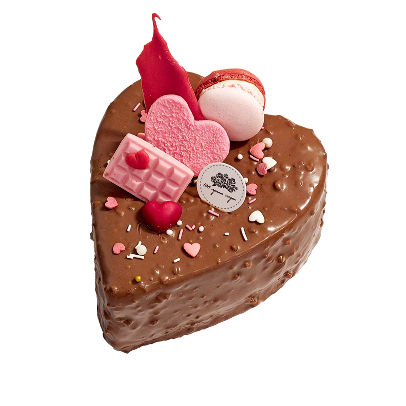 Торта Меренга сърце за двама