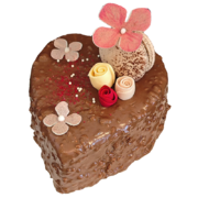 Торта Меренга сърце за двама