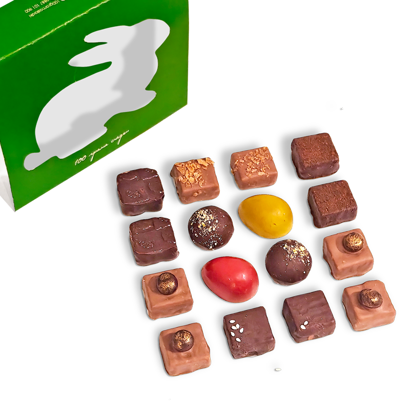 Кутия с 16 бонбона - Великден